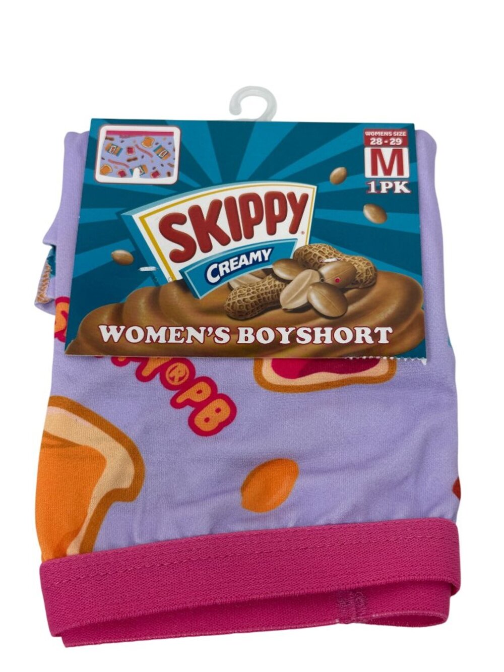Skippy Creamy Peanut Butter Toast Women's Boyshort Size Medium NWT